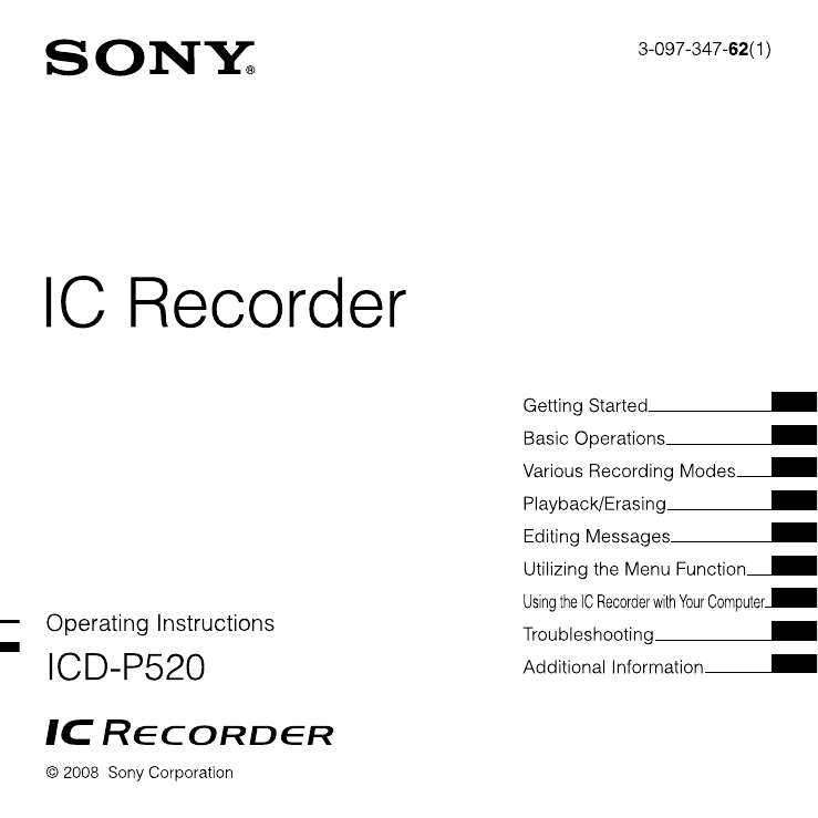 Sony icd p17 driver for mac