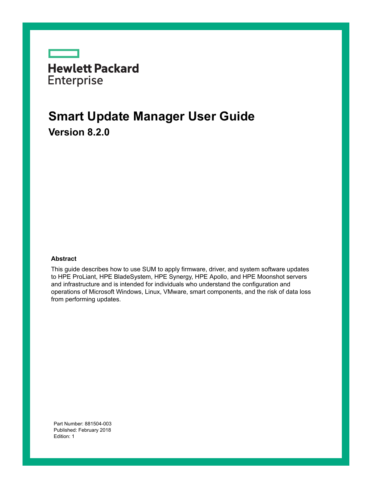 Smart Update Manager User Guide Manualzz