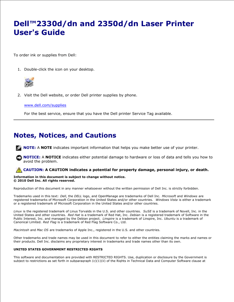 dell 2330dn replace pc kit