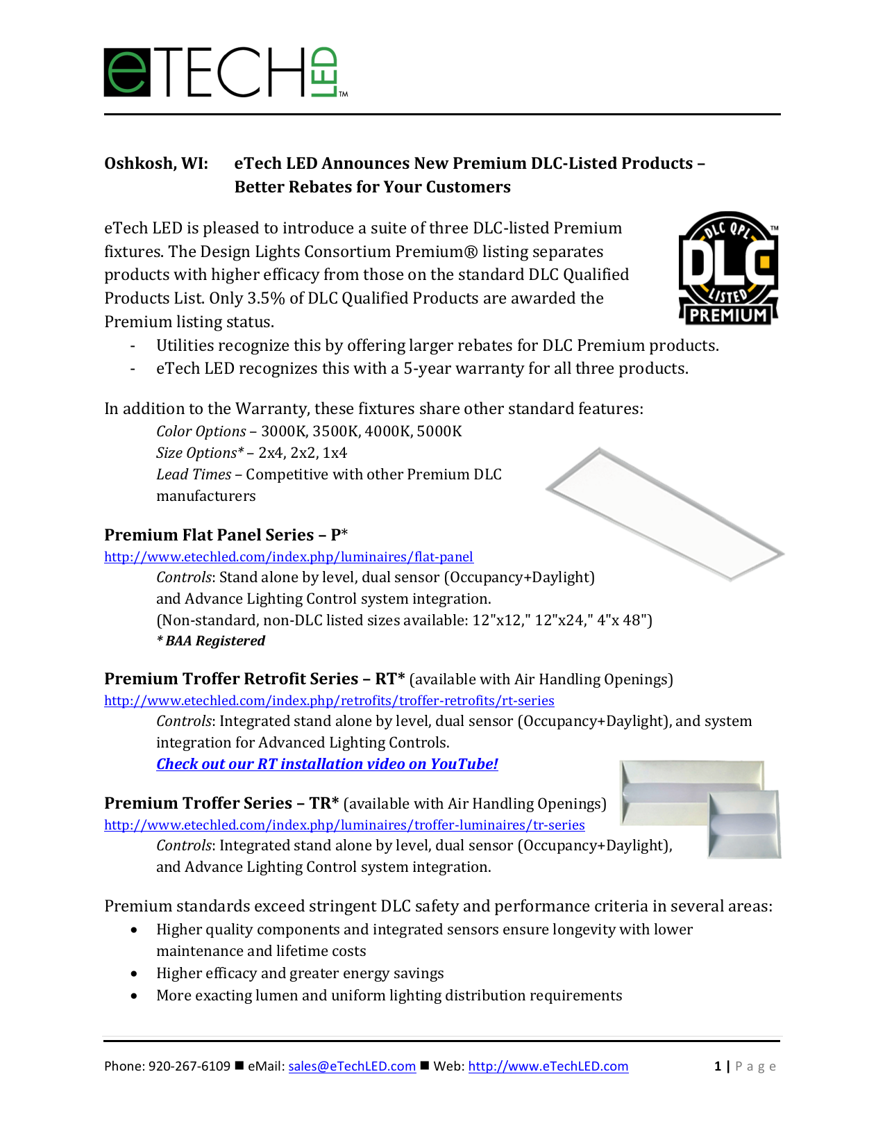 Design Lights Consortium Premium Shelly Lighting