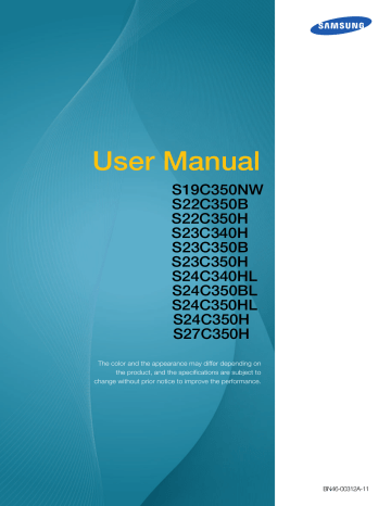 Samsung S24C350BL User Manual | Manualzz
