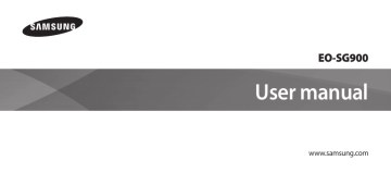 Samsung EO-SG900 User Manual | Manualzz
