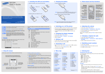 Samsung SGH-C160M User Manual | Manualzz