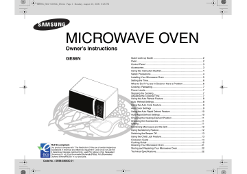 Samsung GE86N User Manual | Manualzz