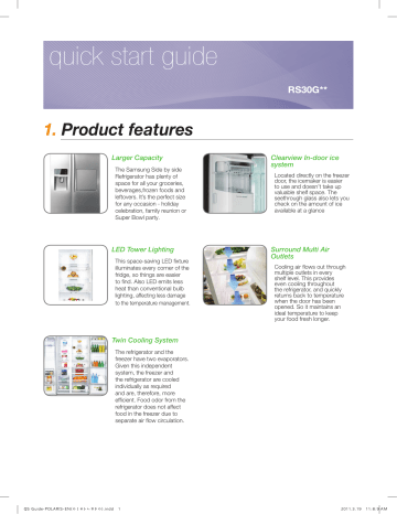 Samsung RSG309AARS Quick Guide | Manualzz