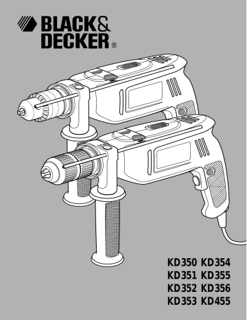 Black & Decker KD355RE Type 1 Drill Spare Parts - Part Shop Direct