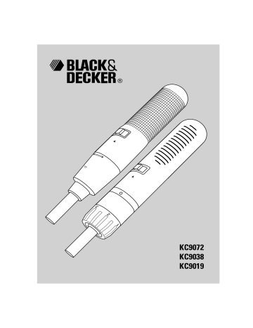 Black & Decker KC9019, KC9072, KC9038 Manuale utente | Manualzz