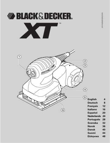 Black&Decker XTA71 PALM GRIP SANDER instruction manual | Manualzz