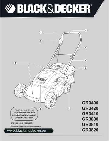 Black&Decker GR3400 ROTARY MOWER - 2 instruction manual | Manualzz