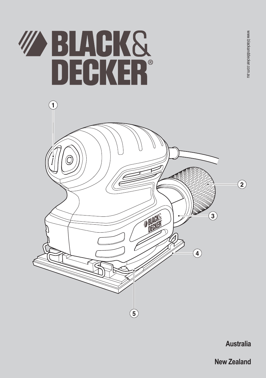 Black&Decker KA400 ORBITAL SANDER instruction manual Manualzz