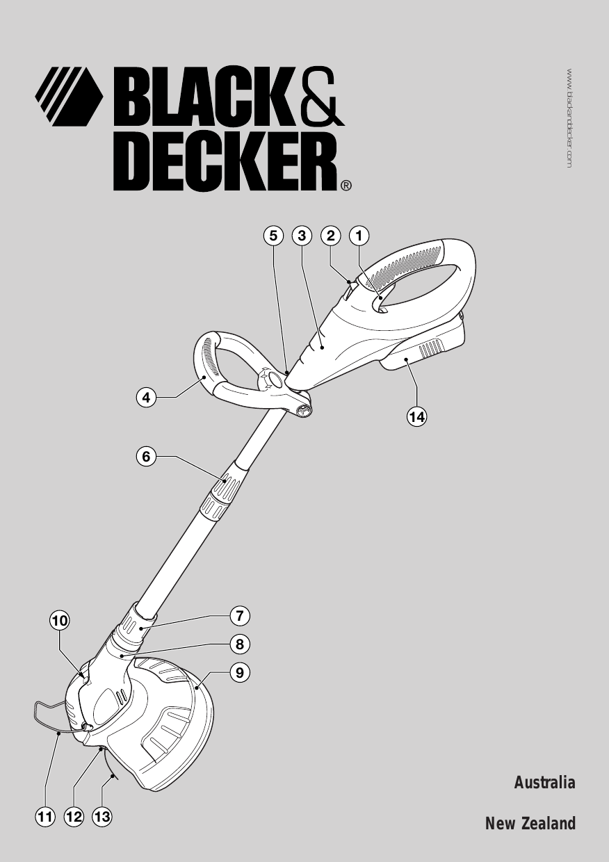 Black&Decker NST2018 CORDLESS STRING TRIMMER 2 instruction manual