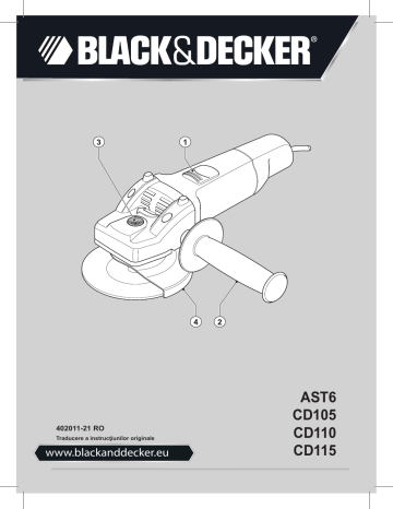 Black&Decker CD105 SMALL ANGLE GRINDER Type 4 instruction manual | Manualzz