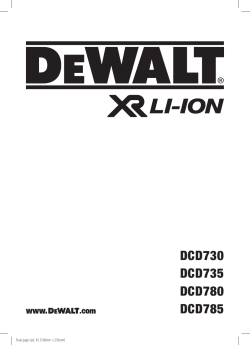 Dewalt 2025 dcd780 manual