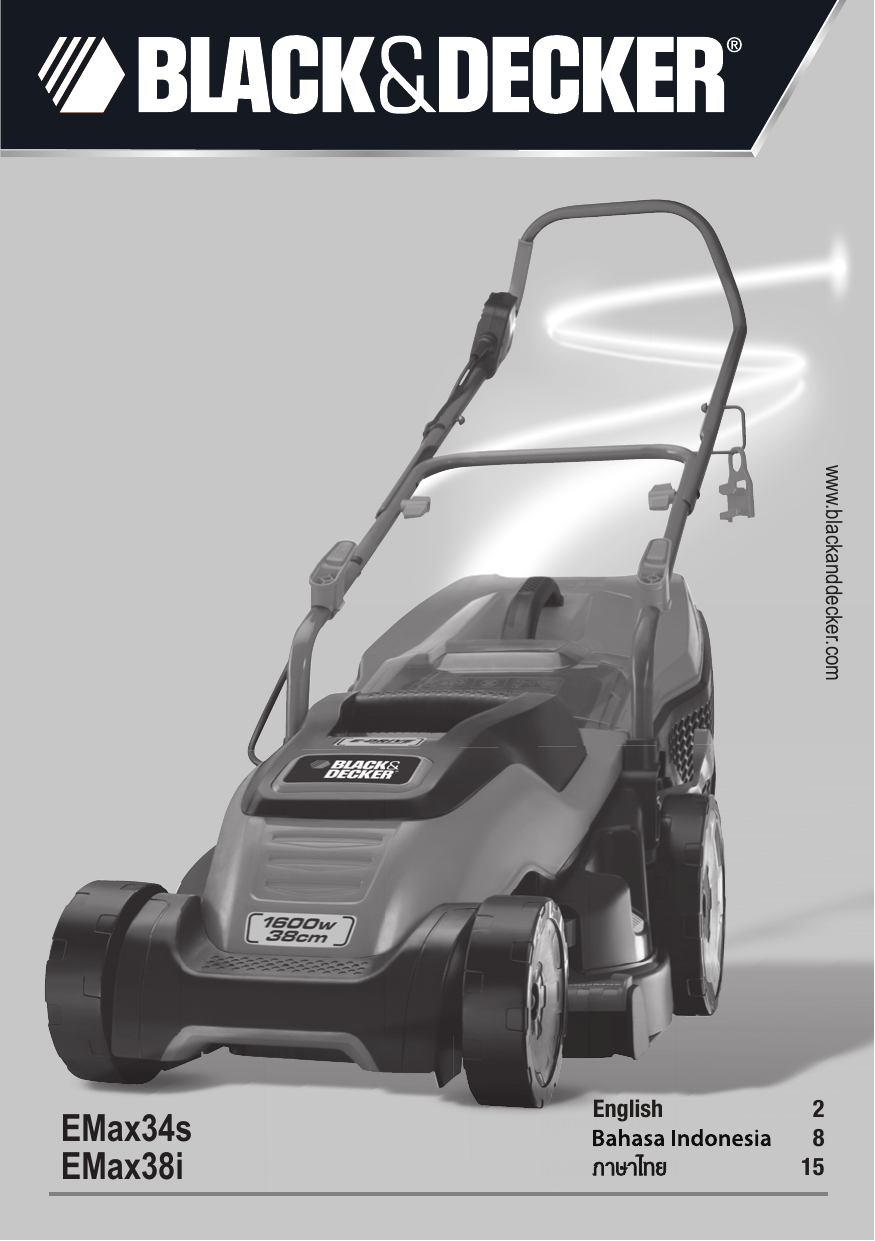 Black Decker Emax38 Rotary Mower Instruction Manual Manualzz