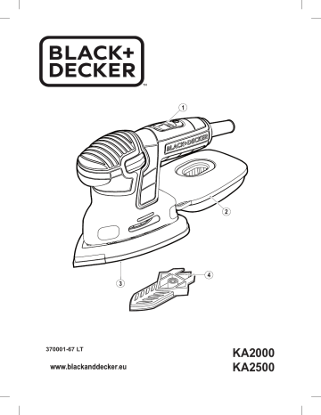 Black&Decker KA2500 PALM GRIP SANDER instruction manual | Manualzz