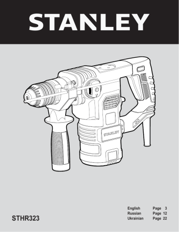Stanley STHR323K ROTARY HAMMER instruction manual | Manualzz