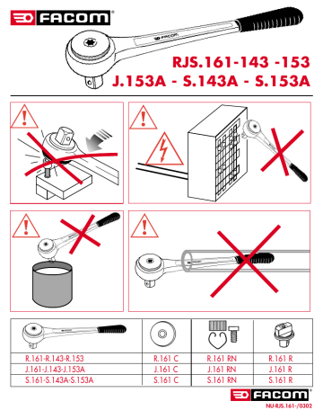 Facom S.151 RATCHET instruction manual | Manualzz