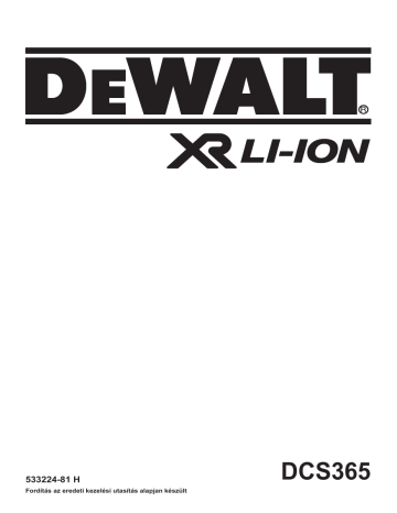 DeWalt DCS365 MITRE SAW instruction manual | Manualzz