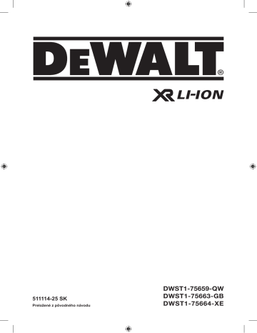 DeWalt DWST1-75659 SITE RADIO instruction manual | Manualzz