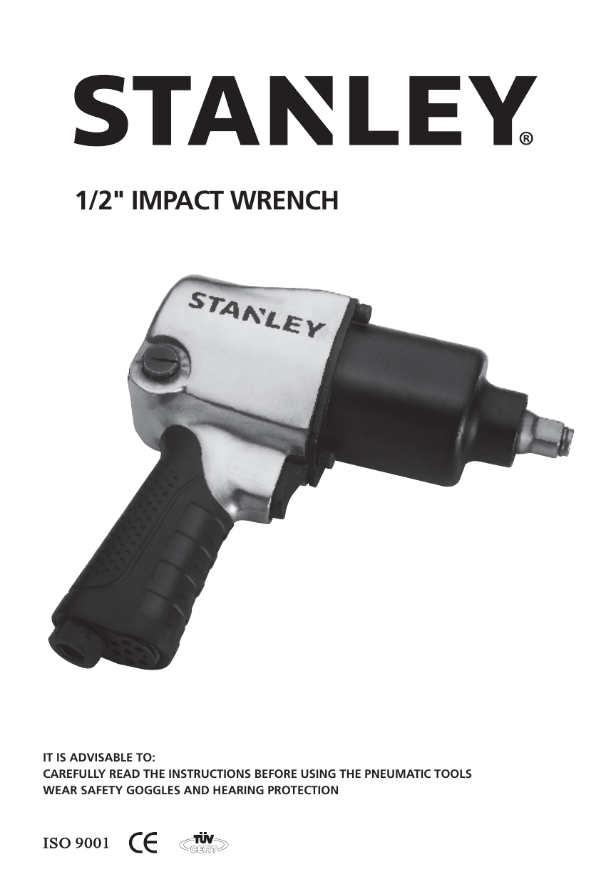 Stanley Stmt 8 Impact Wrench Instruction Manual Manualzz