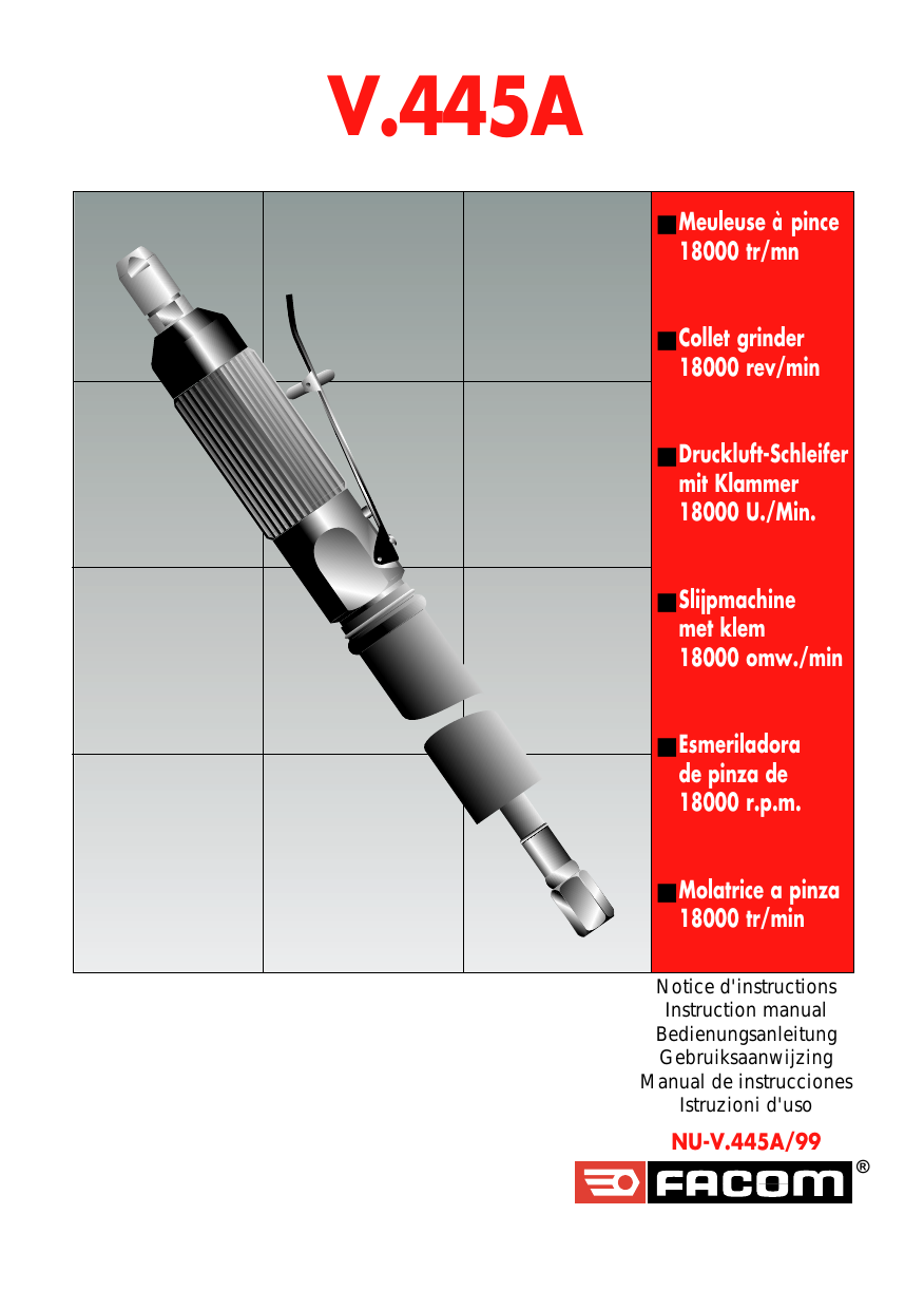 Facom V 445a Instruction Manual Manualzz