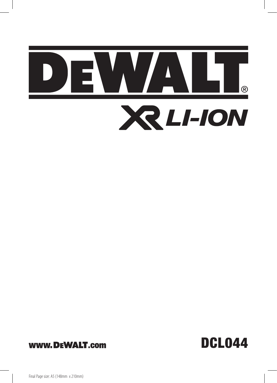 Neuf DeWalt DCL040 XR 18 V DEL Pivotant Rechargeable Torche