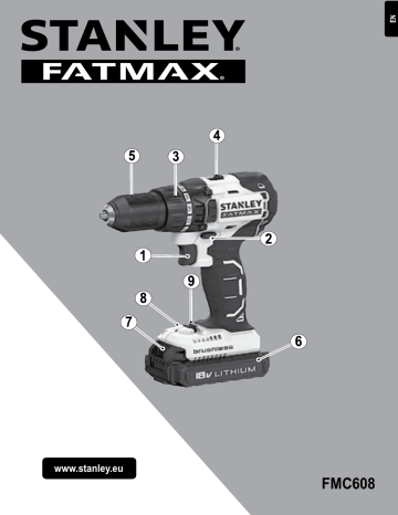 Stanley FatMax FMC620 20-Volt Lithium Cordless Hammer Drill W battery