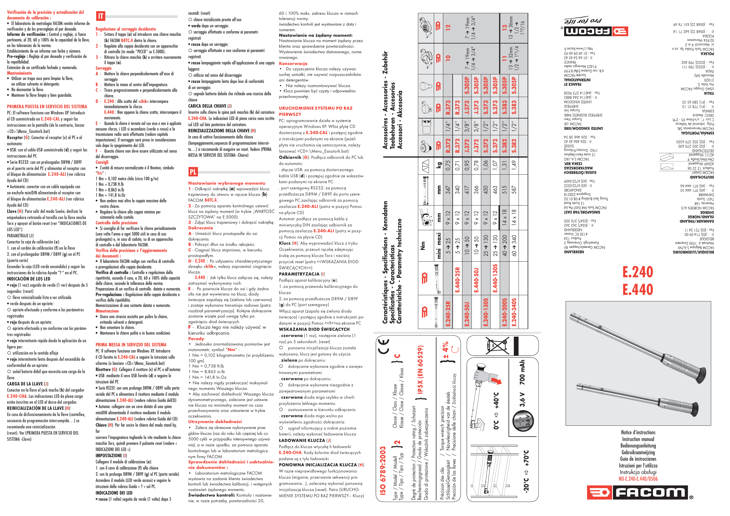 Facom E 440 50j E 440 25r E 440 130s Instruction Manual Manualzz