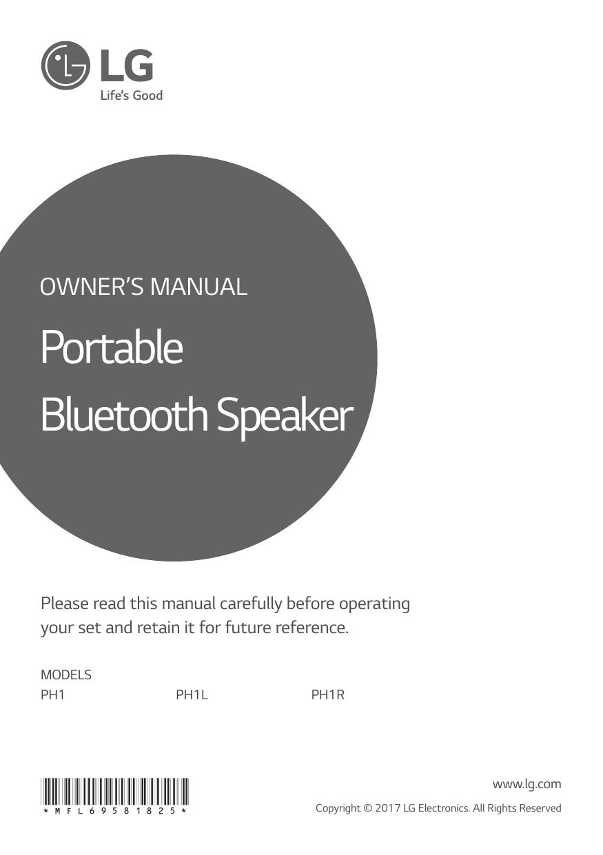 lg ph1r portable speaker