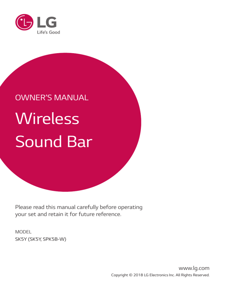 LG SK5Y Owner's manual | Manualzz