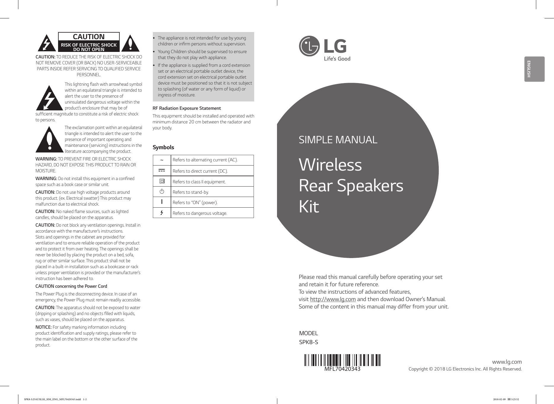 LG SPK8-S Owner's manual | Manualzz