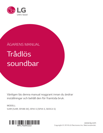LG SJ4R Användar manual | Manualzz