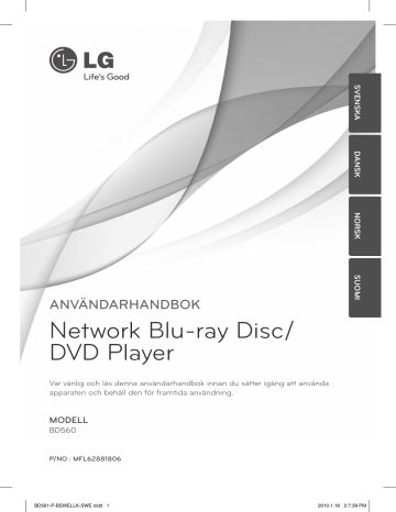 LG BD560 Användar manual | Manualzz