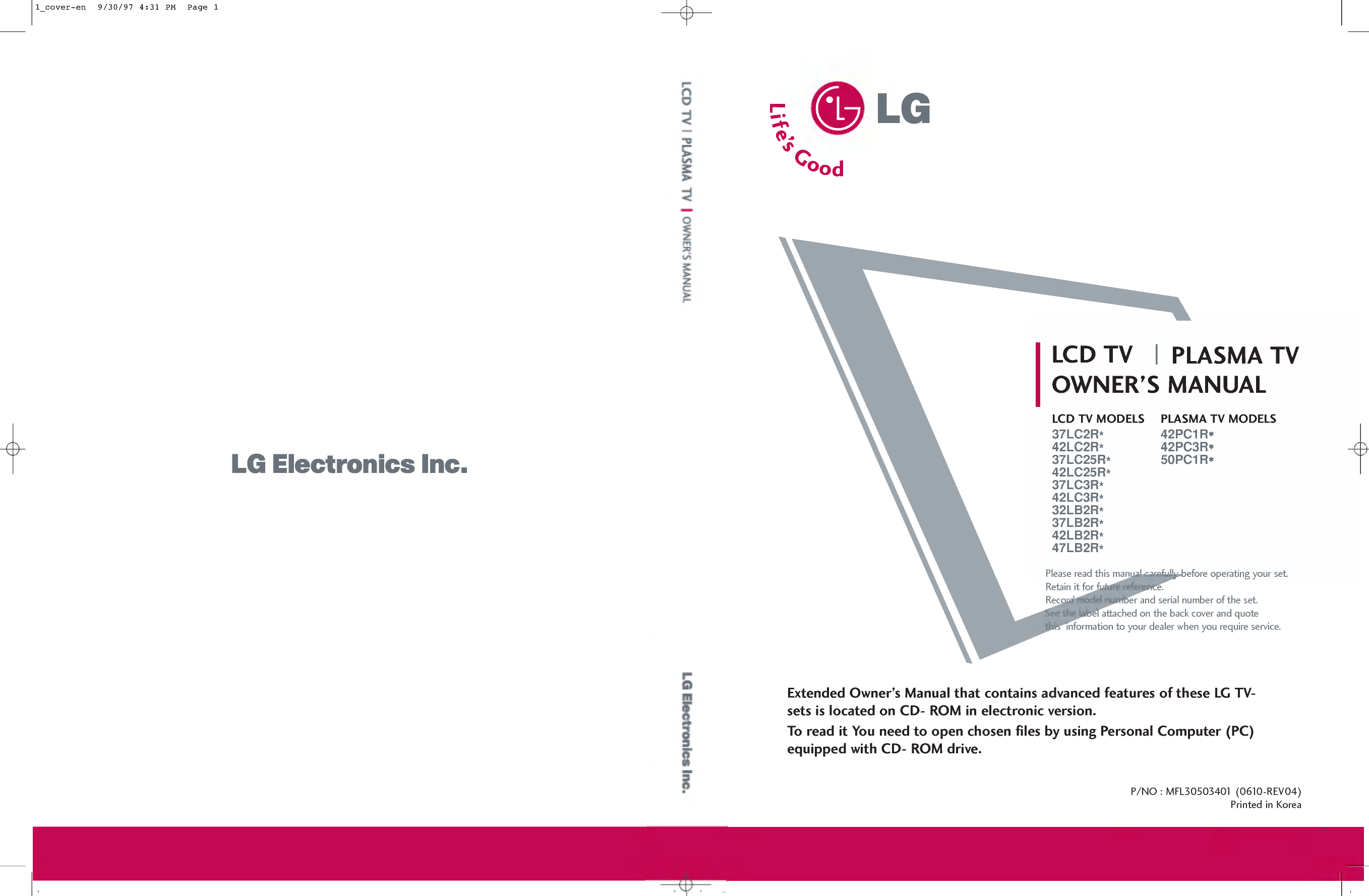 Lg 37lc25r 42lc3r 42lc2rb Bedienungsanleitung Manualzz Com