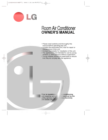 LG LS-K2463CL Owner’s Manual | Manualzz