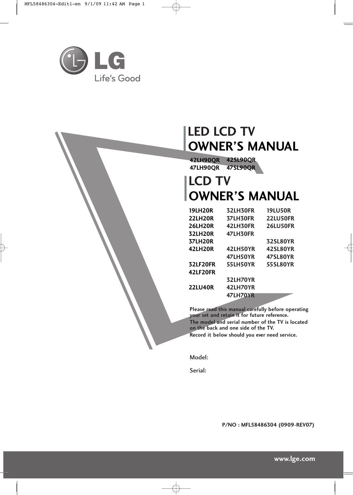 LG 42LH50YR Owner s Manual 1 64e6be7e191ff492a69ed6e43bf