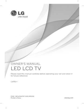 LG 47LM9600 Owner’s Manual | Manualzz