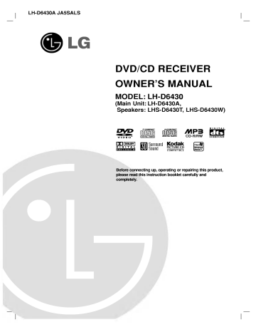 LG LH-D6430A Owner's Manual | Manualzz