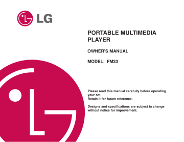 LG MF-FM33E2K Owner’s Manual | Manualzz