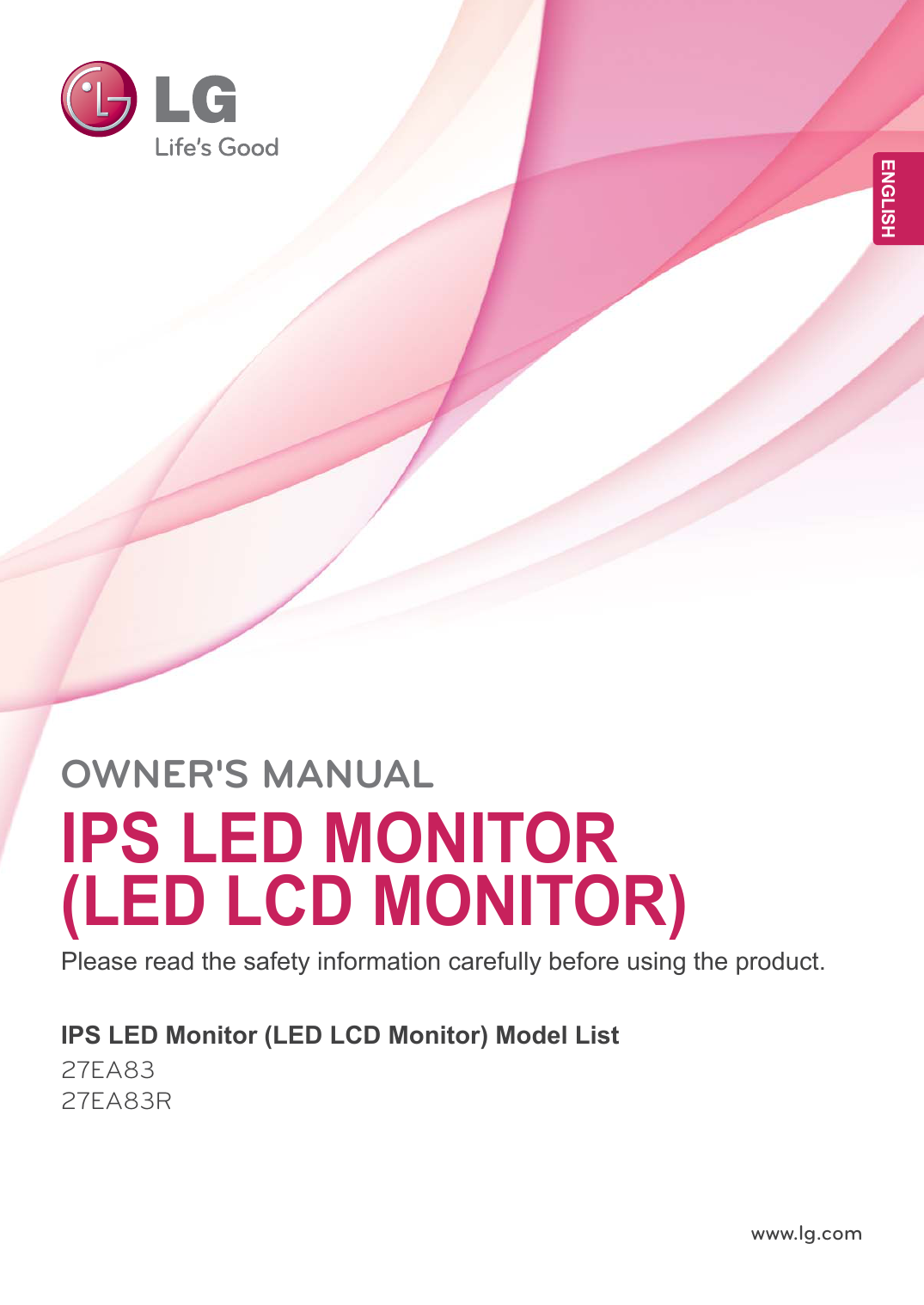 LG 27EA83-B Owner's Manual | Manualzz