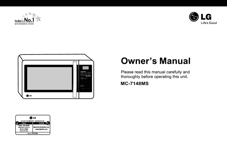 Lg Mc 7148ms Owner S Manual Manualzz