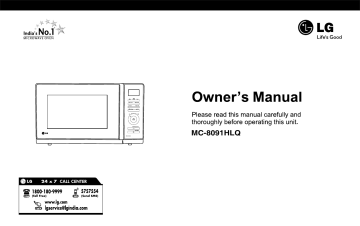 LG MC-8091HLQ Owner’s Manual | Manualzz