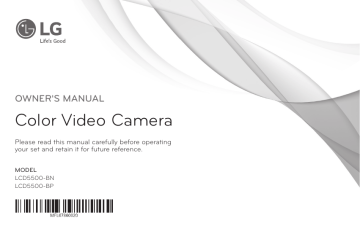 LG LCD5500-BP Owner's Manual | Manualzz
