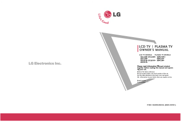 LG 50PC1R Owner's Manual | Manualzz