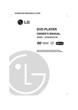 LG DV276K Owner’s Manual