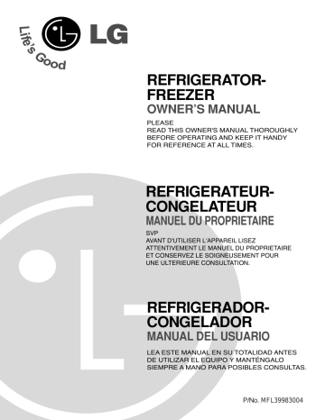 LG GR-M492YLY Owner’s Manual | Manualzz