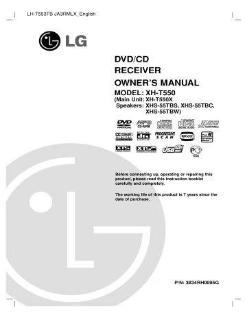LG XH-T550X Owner's manual | Manualzz