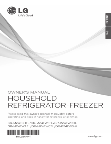 LG GR-B24FWCHL Owner's manual | Manualzz