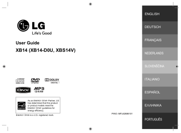 LG XB14 User guide | Manualzz