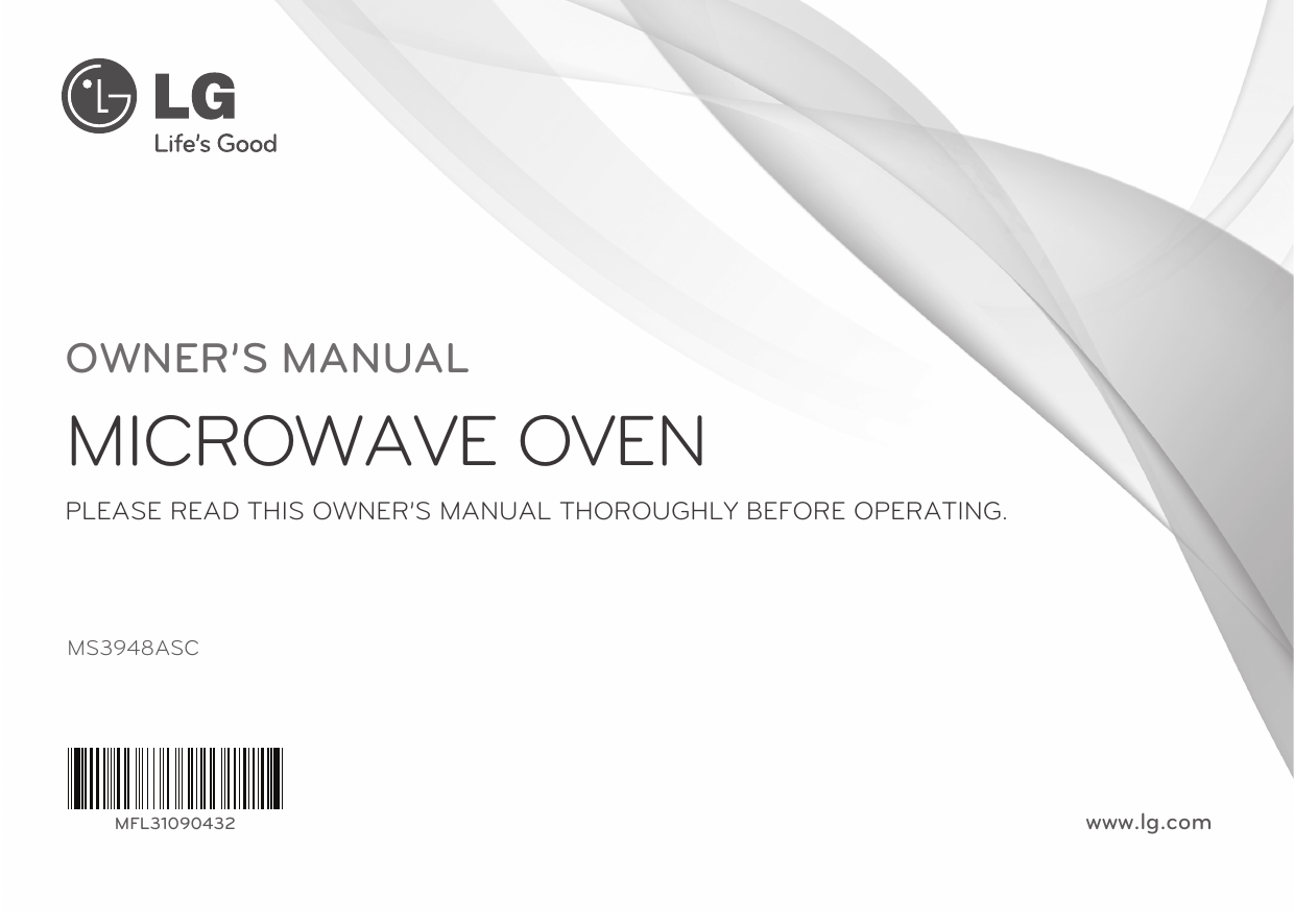 Lg Ms3948asc Owner S Manual Manualzz